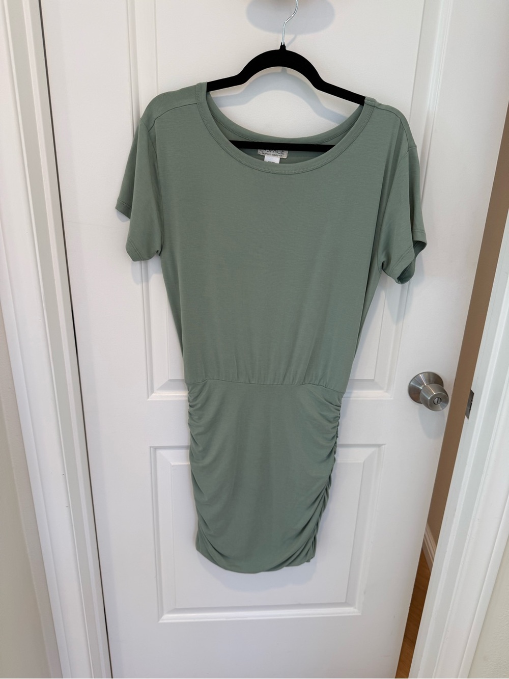 l*space Sage Green Short Sleeve Dress.